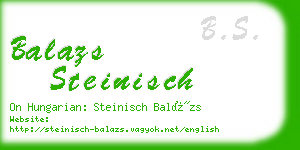 balazs steinisch business card